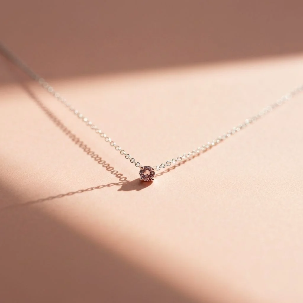 Collana Birthstone con pietra personalizzata